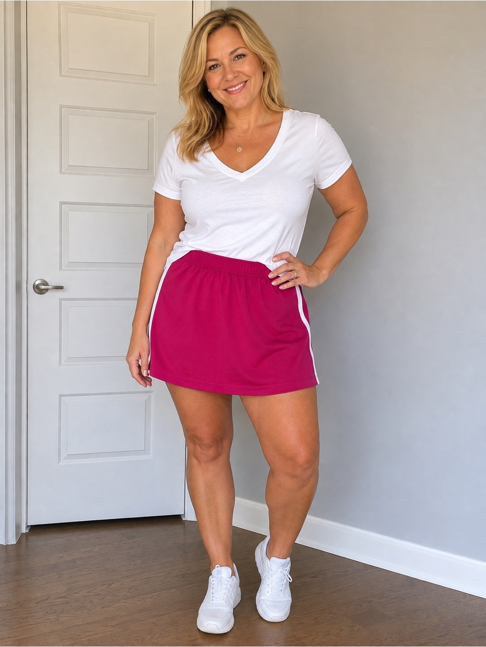 NWT Nike Golf / Tennis Skort M Hot Burgandy/Pink